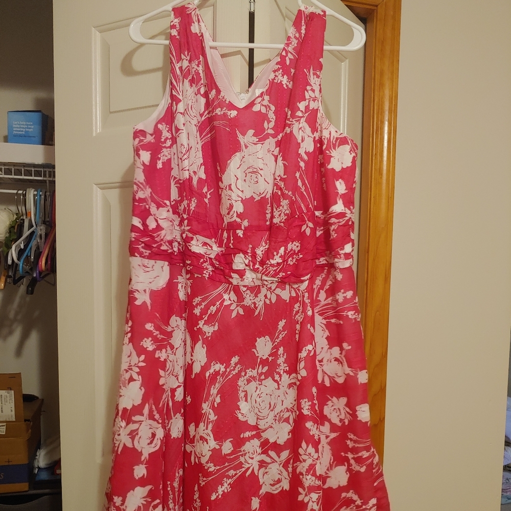 Pink & White Dress